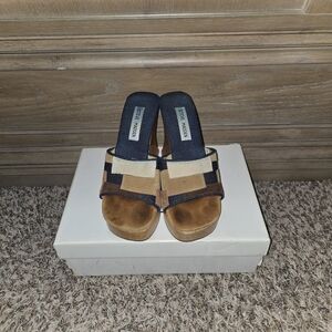 Steve Madden Patchwork Heeled Sandals